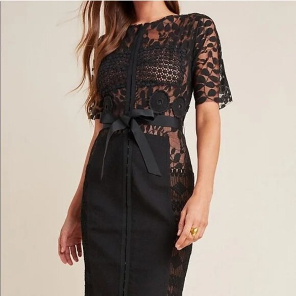 Anthropologie Beguile by Byron Lars Sheath Dress Size 16W - Picture 8 of 8